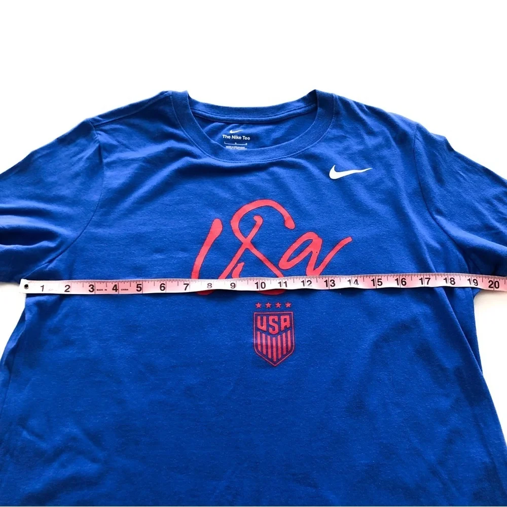 Nike USWNT Team USA Soccer Graphic Tee Royal Blue Women’s Large NWT